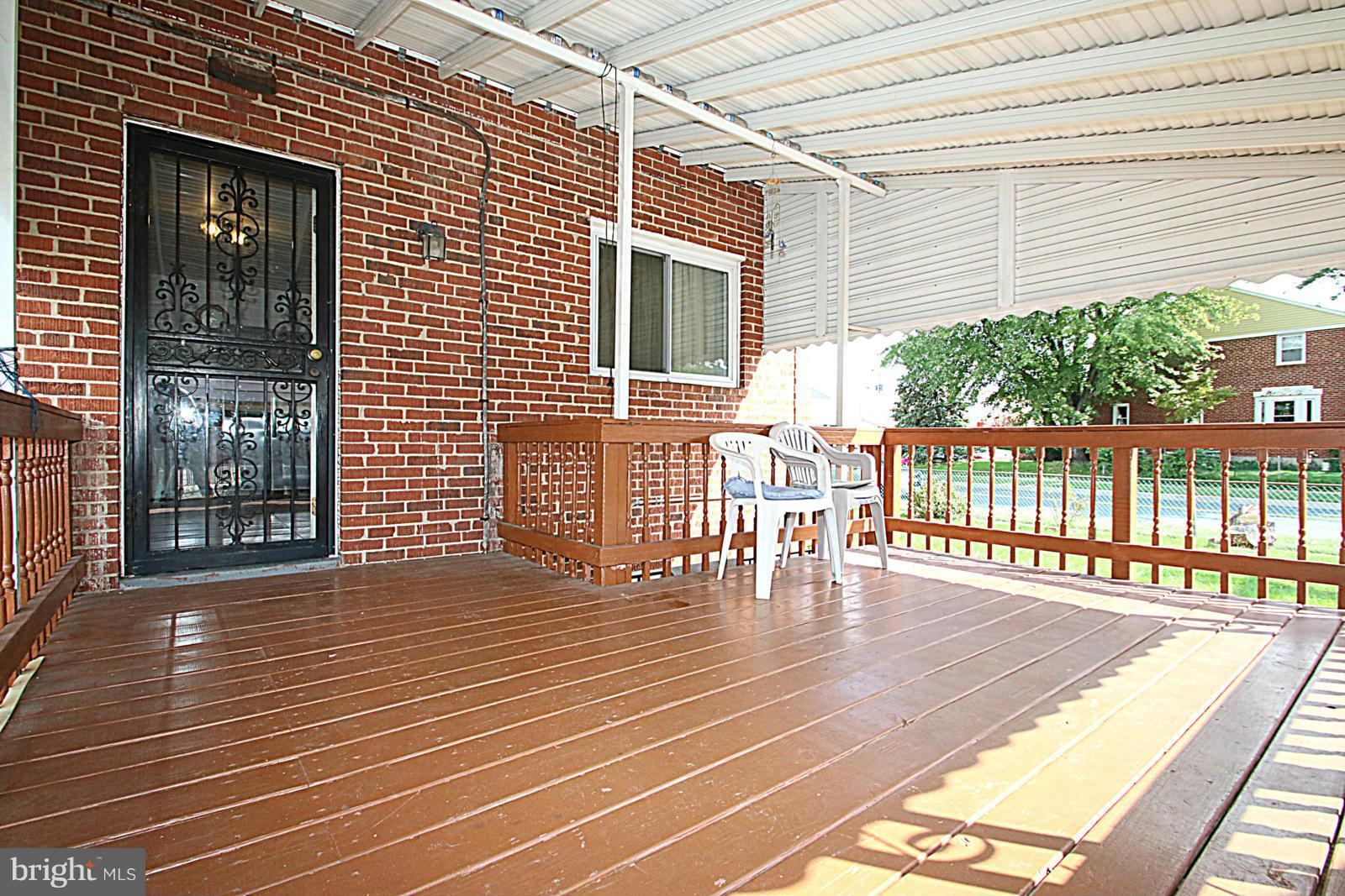 7877 Kavanagh Road Baltimore, MD 21222 - Photo 26 of 30 Covered Rear Deck