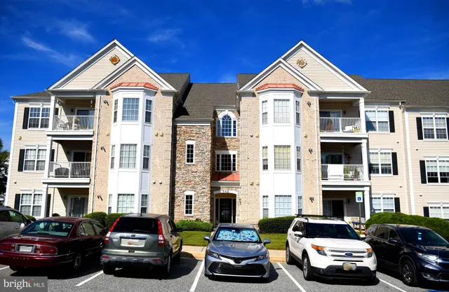 a front view of multiple houses