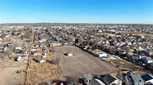 an aerial view of a city