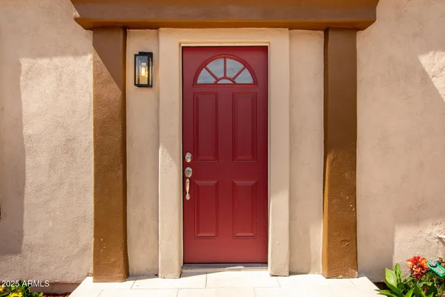 a view of front door