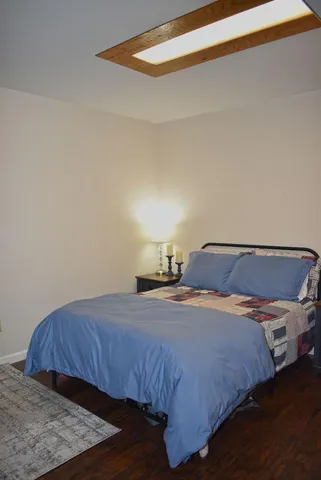 a view of a wooden bridge