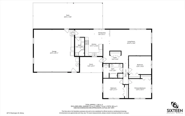 $218,500 | 407 South Washington Street, Sidney, IL 61877