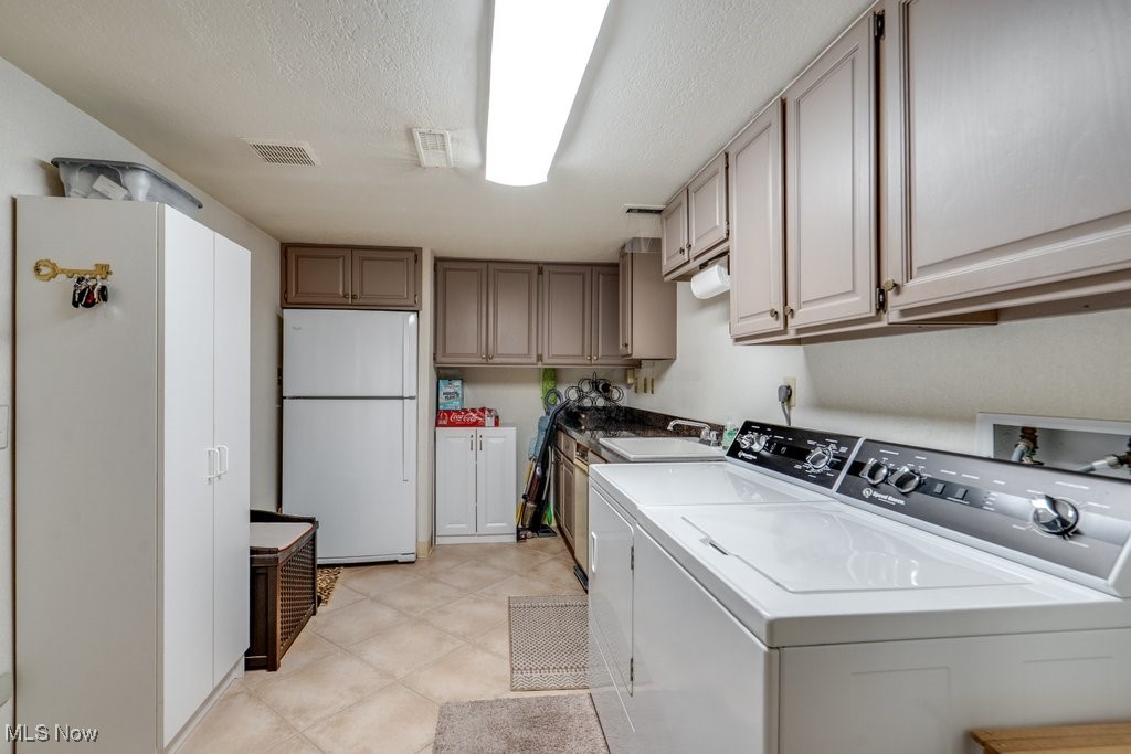 3404 South Smith Road Fairlawn, OH 44333 - Photo 27 of 37 The Laundry room is conveniently located off of the garage and is on the first floor. Plenty of cupboard space.The washer, dryer and fridge do not convey.