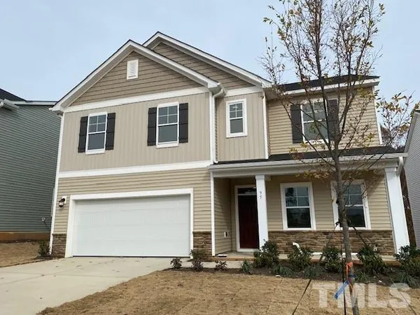 a front view of a house