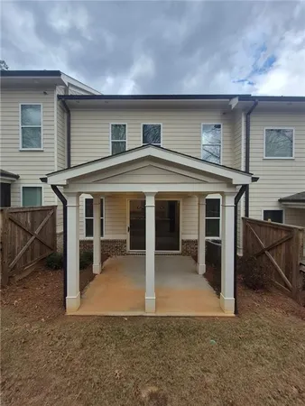 front view of a house with yard