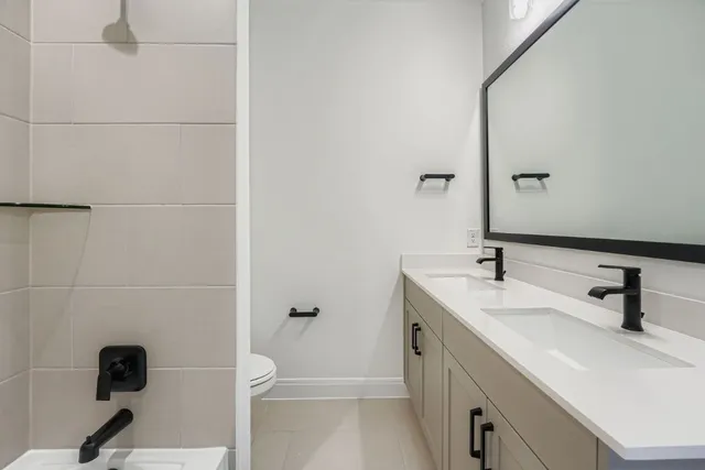 a view of a backyard with a garden