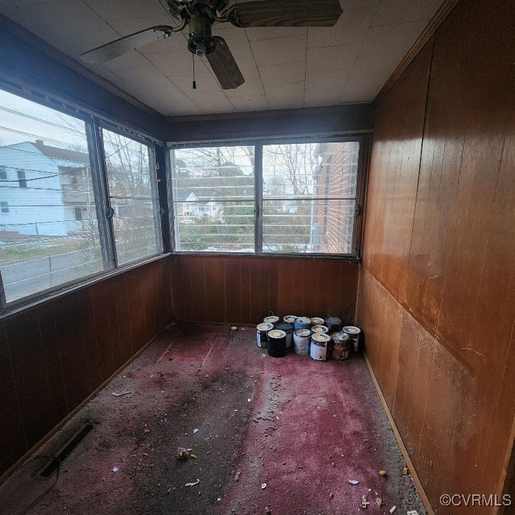 116 Ruffin Street Emporia, VA 23847 - Photo 14 of 23 Unfurnished sunroom with ceiling fan