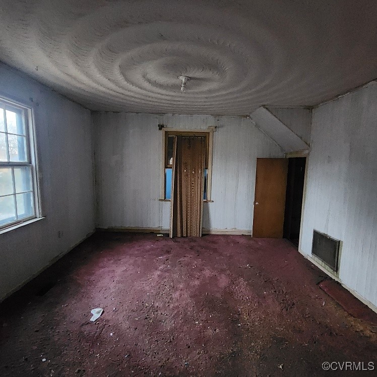 116 Ruffin Street Emporia, VA 23847 - Photo 15 of 23 Empty room with carpet and a fireplace