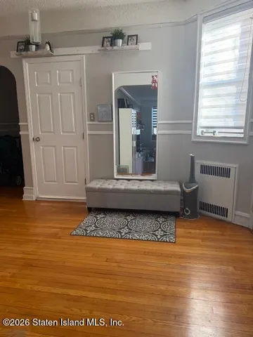 a view of a fireplace in a room