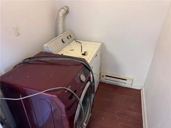 a utility room with a window