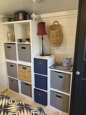 a view of a lake with a big yard