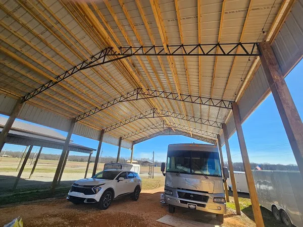 a view of a car garage