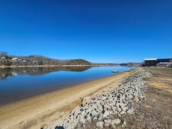a view of an ocean with city