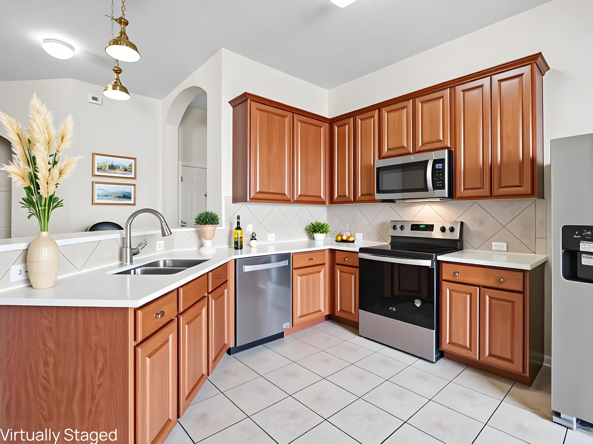 429 Falcon Lane Leander, TX 78641 - Photo 10 of 27 a kitchen with stainless steel appliances granite countertop a refrigerator sink and cabinets