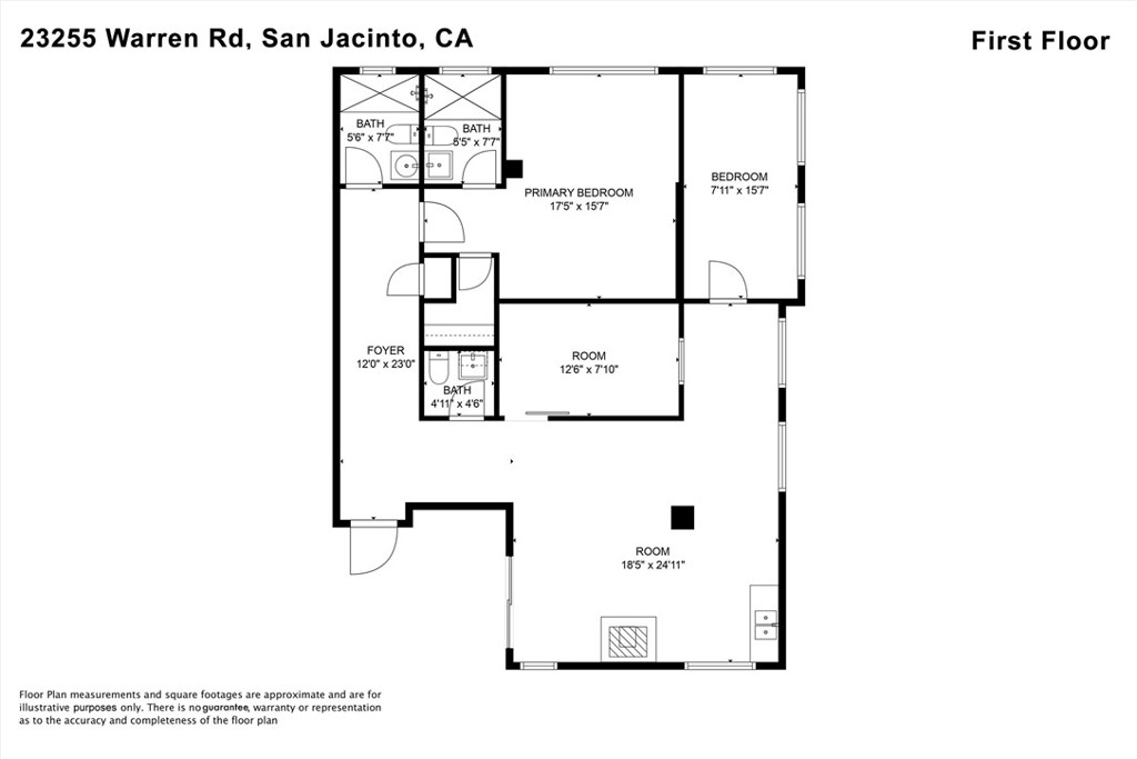 23255 Warren Road San Jacinto, CA 92582 - Photo 55 of 56 a picture of a floor plan