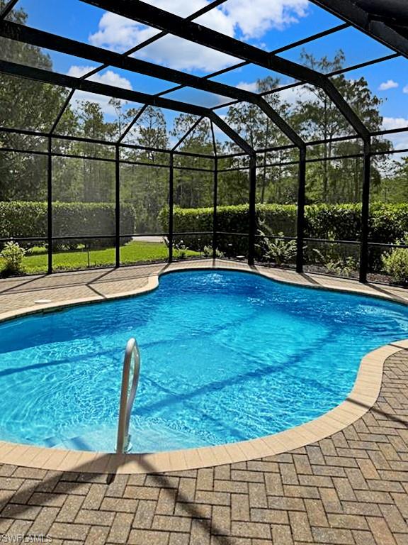 7488 Treeline Drive Naples, FL 34119 - Photo 20 of 22 Swimming pool featuring a patio and a lanai