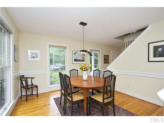 2700 Old Sugar Road Durham, NC 27707 - Photo 11 of 25 Another view of the dining room. The house is very open and has good light. Dining Room