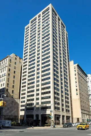 a front view of a building