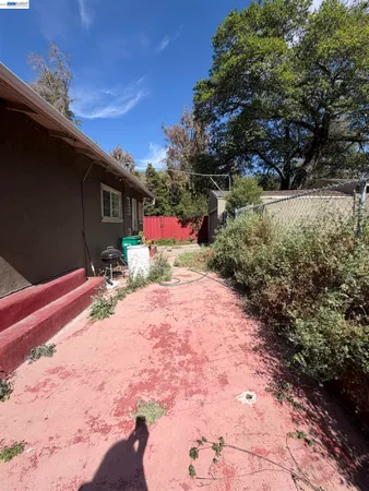 a backyard of a house