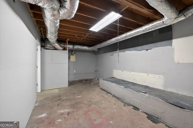 a view of storage and utility room