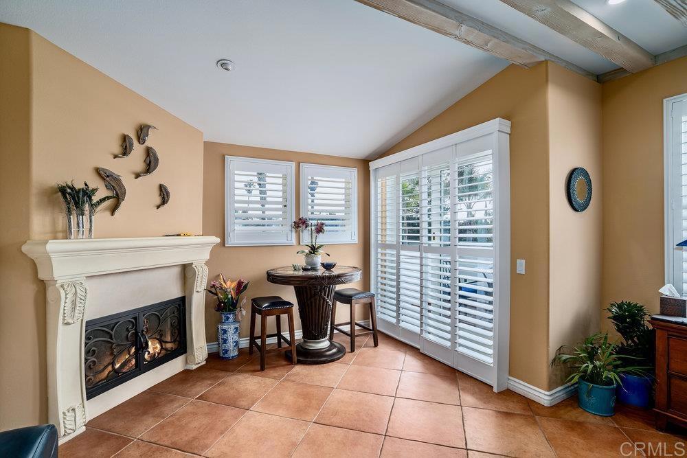 332 Gravilla Street La Jolla, CA 92037 - Photo 25 of 49 a view of a livingroom with furniture and a fireplace