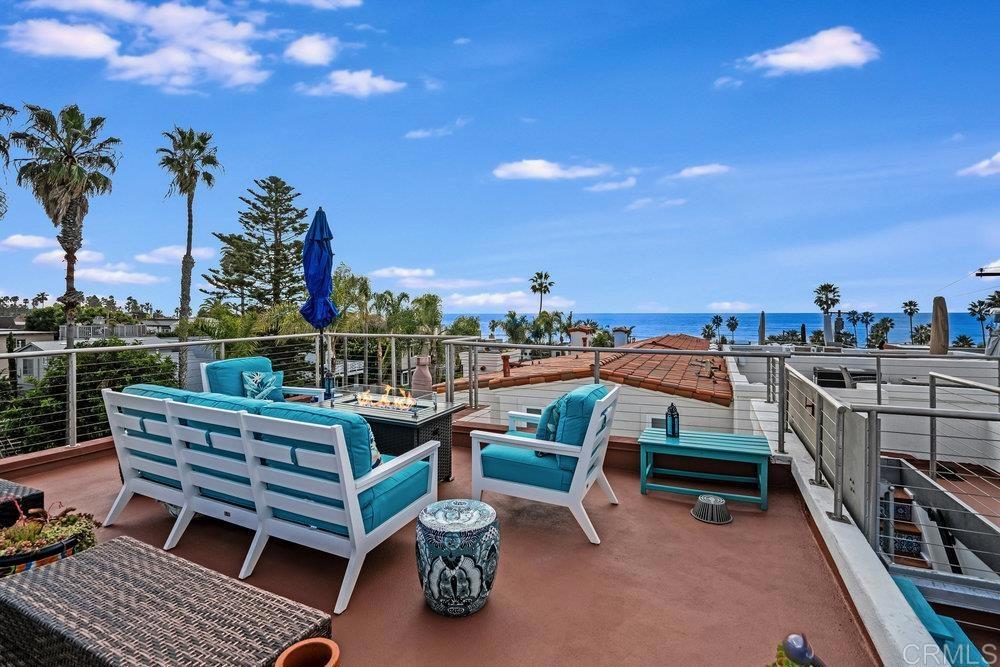 332 Gravilla Street La Jolla, CA 92037 - Photo 35 of 49 a view of a terrace with seating area