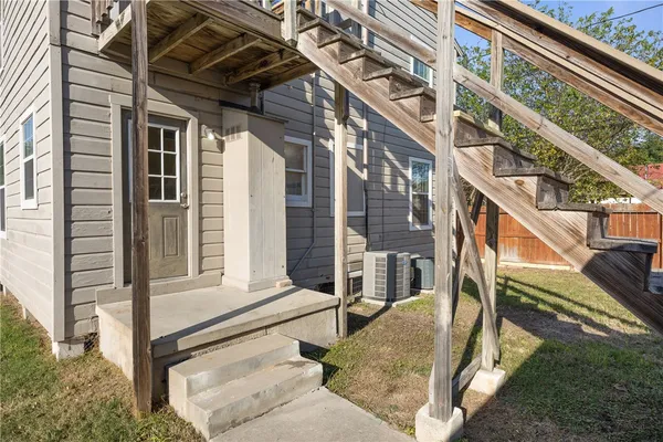 a view of a house with a porch