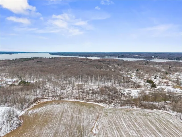 a view of city and ocean