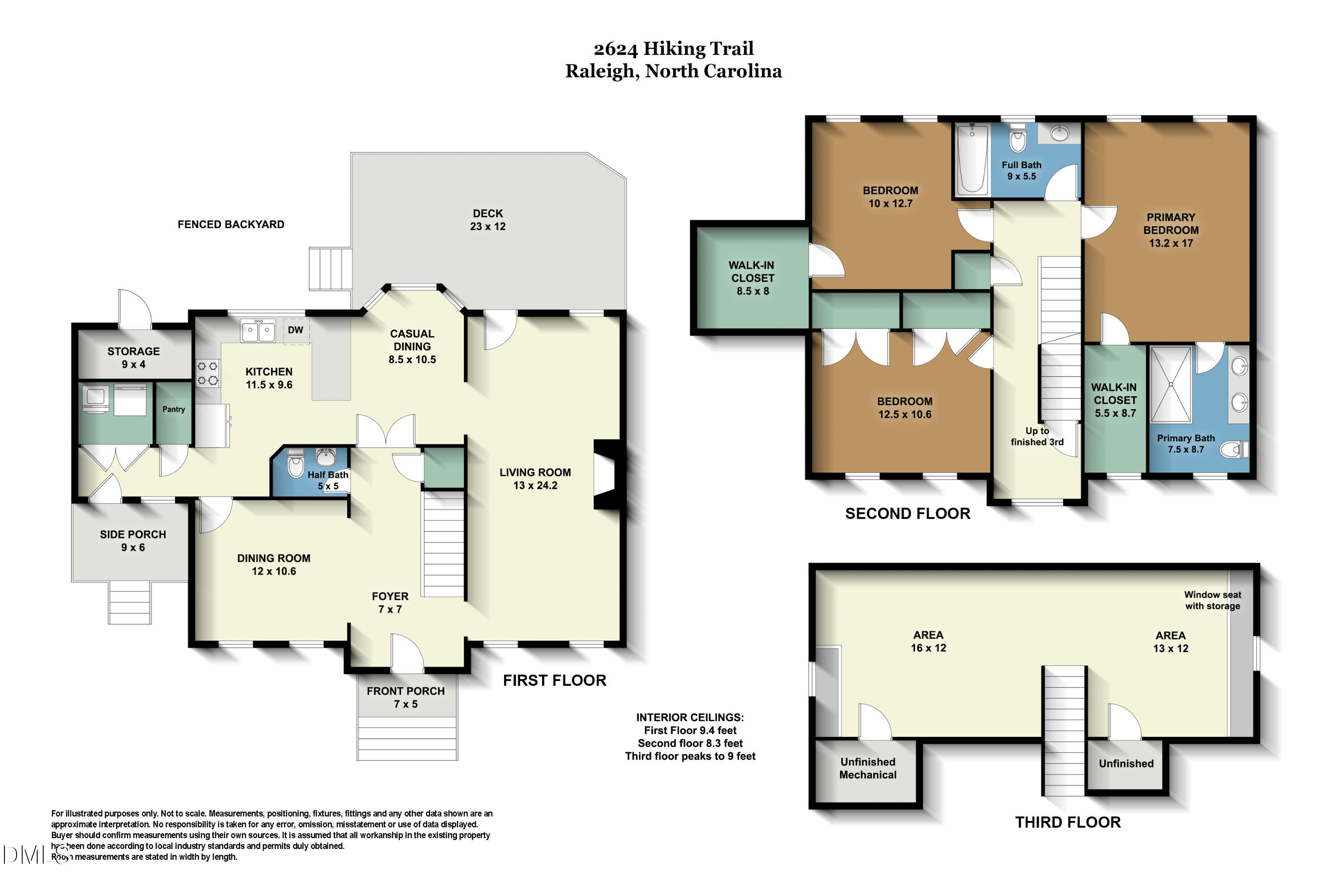 2624 Hiking Trail Raleigh, NC 27615 - Photo 49 of 49 2624_HikingTrail_Floorplan