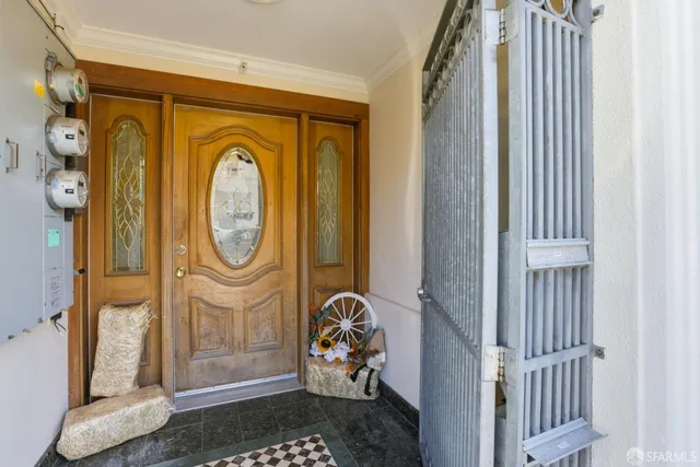 a view of a entryway door