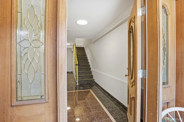 a view of front door