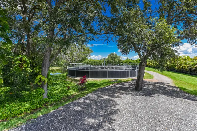 a view of fountain along the ocean