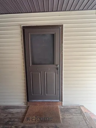 a view of a door of the house