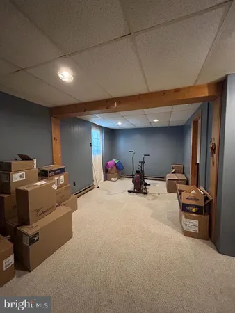 a room with furniture