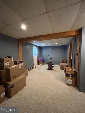 a room with furniture