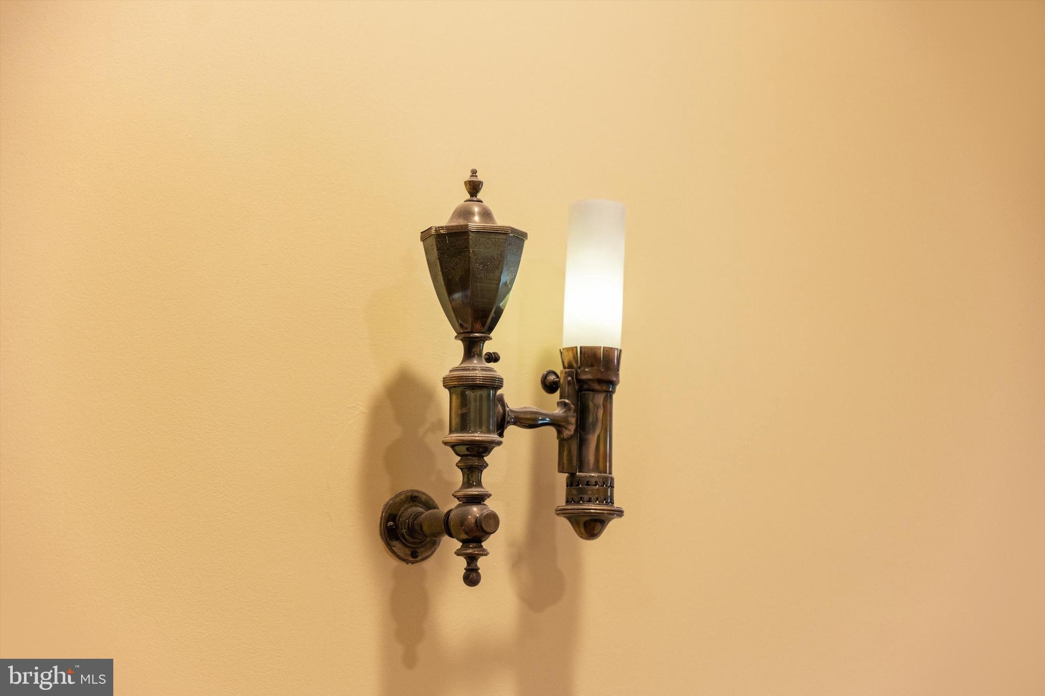 2134 R Street Northwest Washington, DC 20008 - Photo 19 of 36 Electrified Original Gas Sconce
