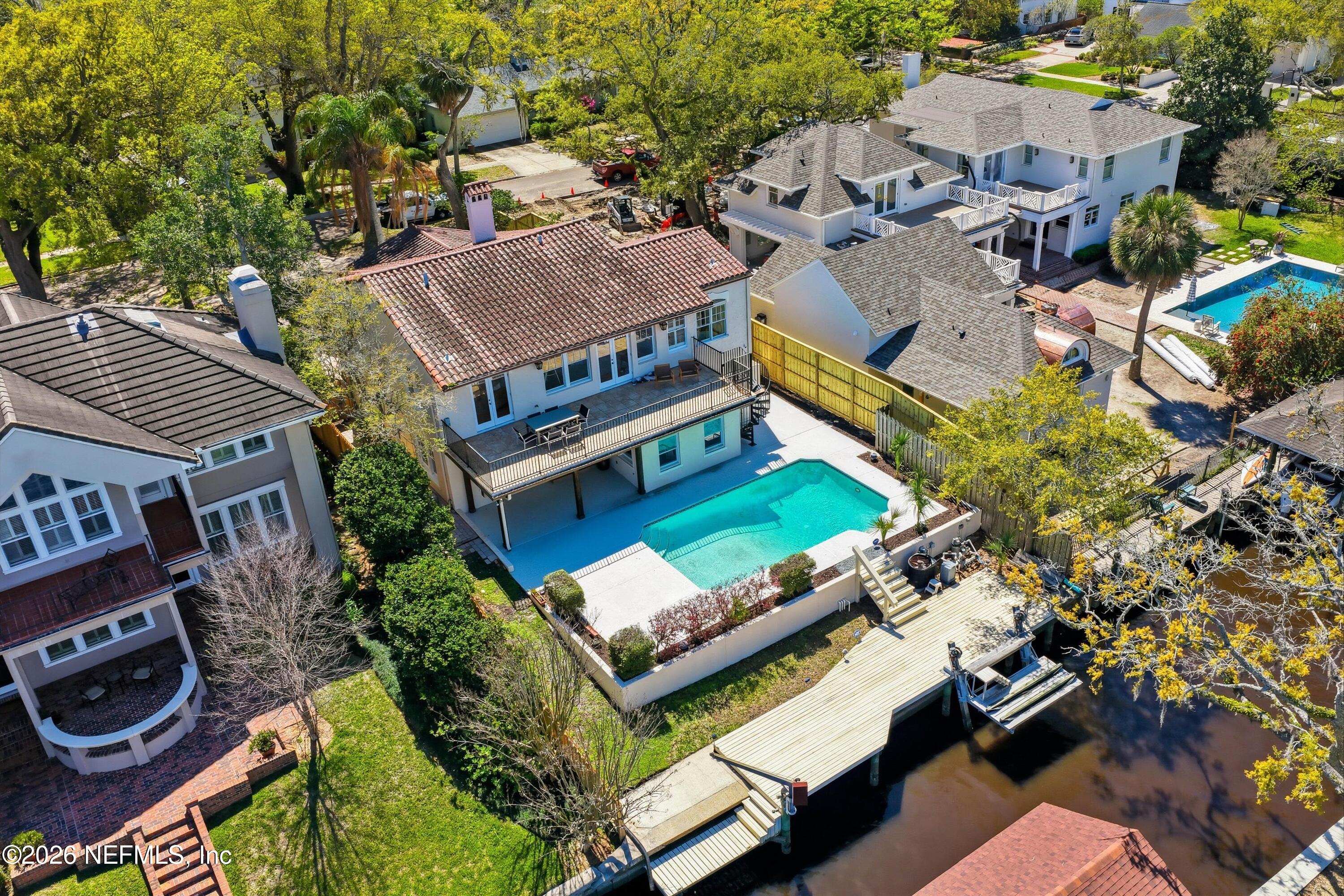 833 Sorrento Road Jacksonville, FL 32207 - Photo 52 of 68 an aerial view of a house with a garden