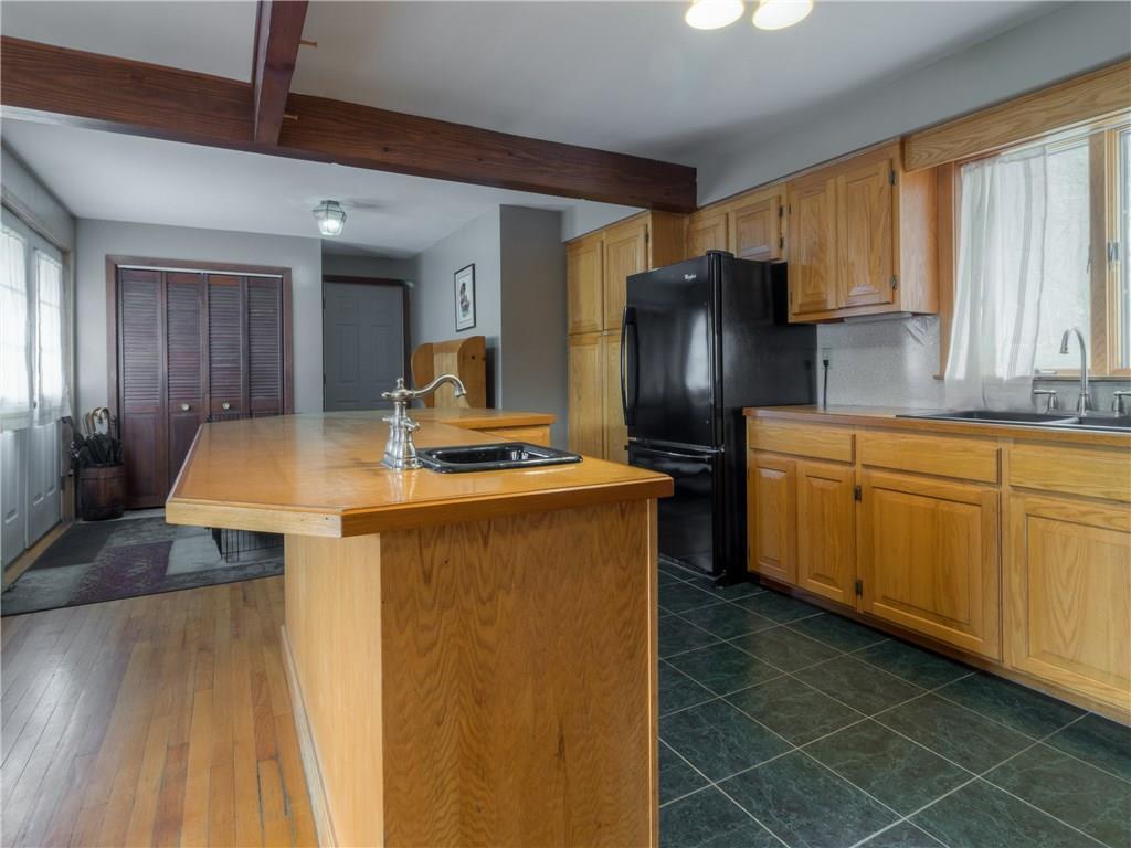 182 Church Road New Gloucester, ME 04260 - Photo 6 of 32 Kitchen with wood beams