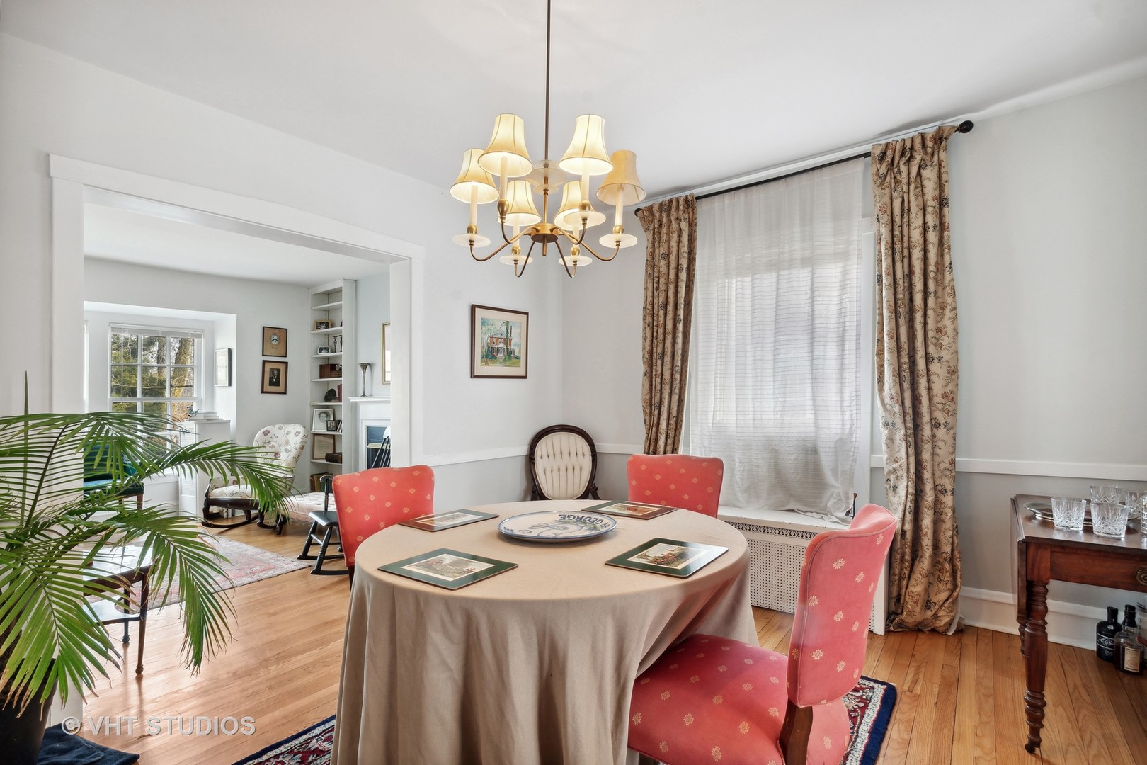 996 Chatfield Road Winnetka, IL 60093 - Photo 6 of 19 a view of a dining room with furniture window and wooden floor
