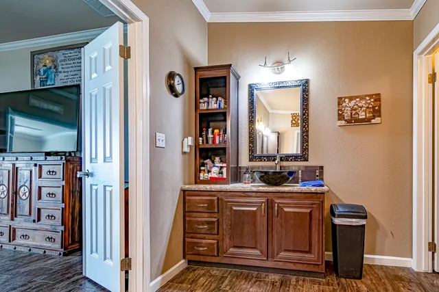 a room with storage and utility