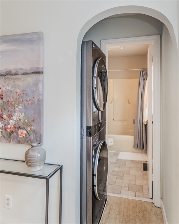 9 Walnut Street, Unit B Northampton, MA 01060 - Photo 8 of 25 a view of a storage & utility room with a washer dryer