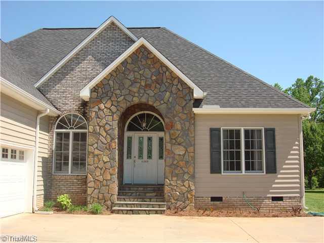 6365 Robinhood Road Pfafftown, NC 27040 - Photo 1 of 16 Exterior Front. Check out these beautiful exterior finishes...brick, stone & vinyl = low maintenance!