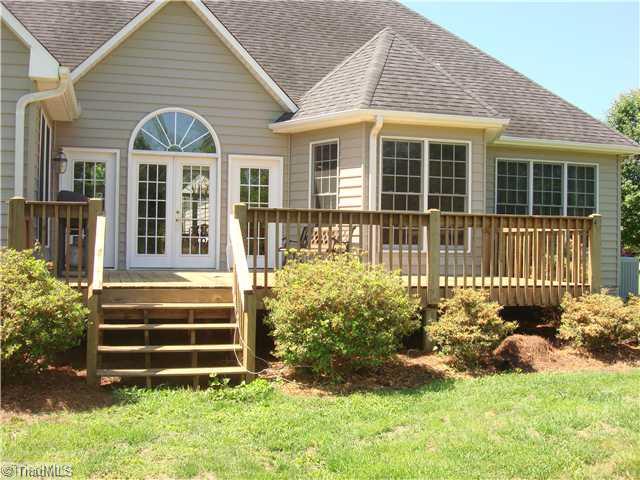 6365 Robinhood Road Pfafftown, NC 27040 - Photo 14 of 16 Exterior Back. Now s the time to start grilling and enjoying this spacious deck with family and friends!