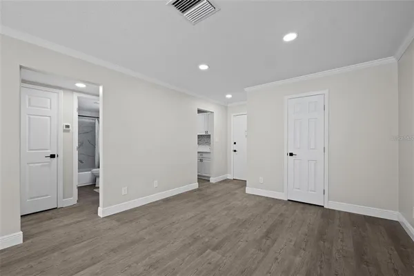 a view of an empty room