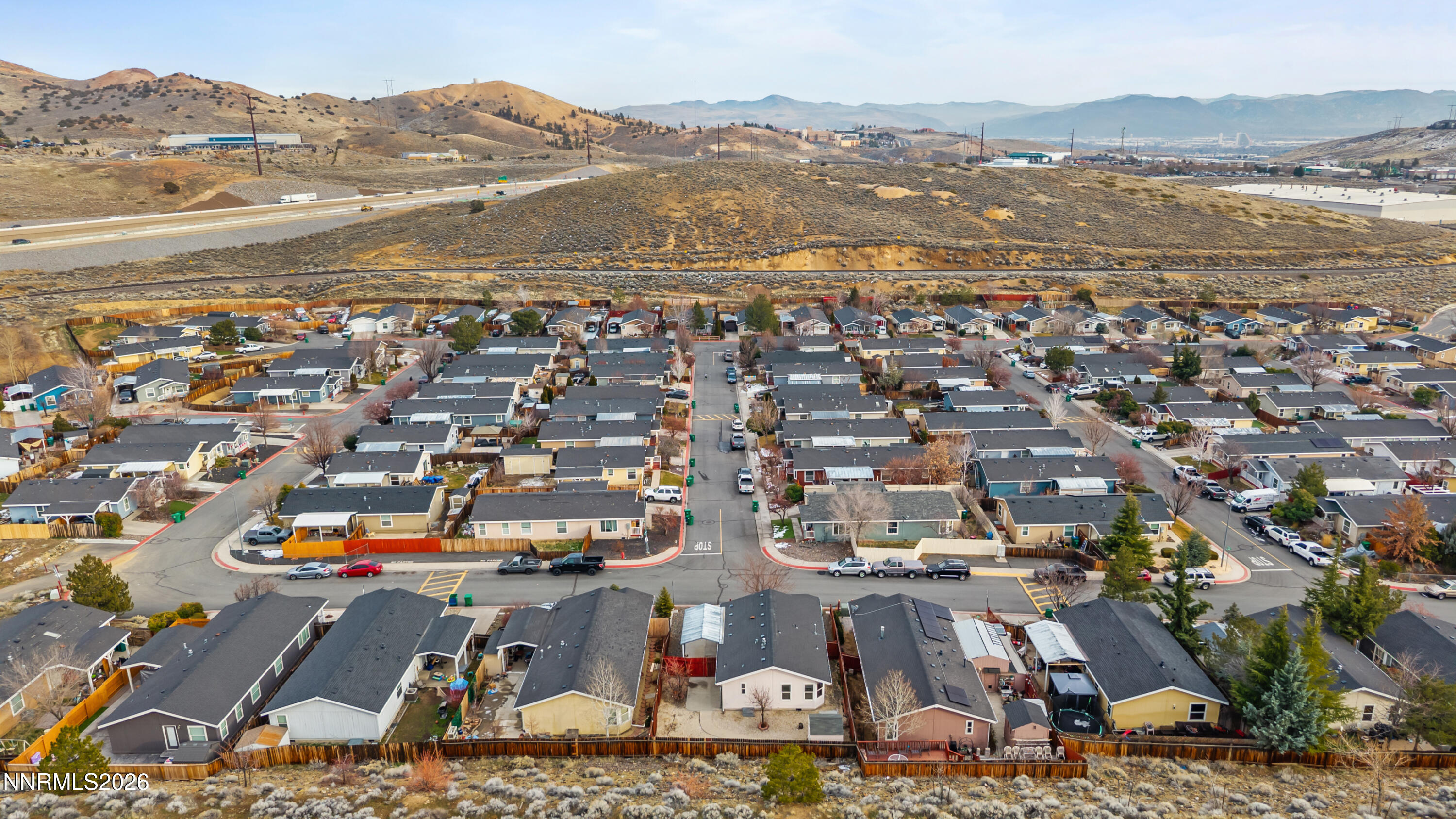 5277 Mt Dana Drive Reno, NV 89506 - Photo 44 of 49 an aerial view of residential houses with outdoor space
