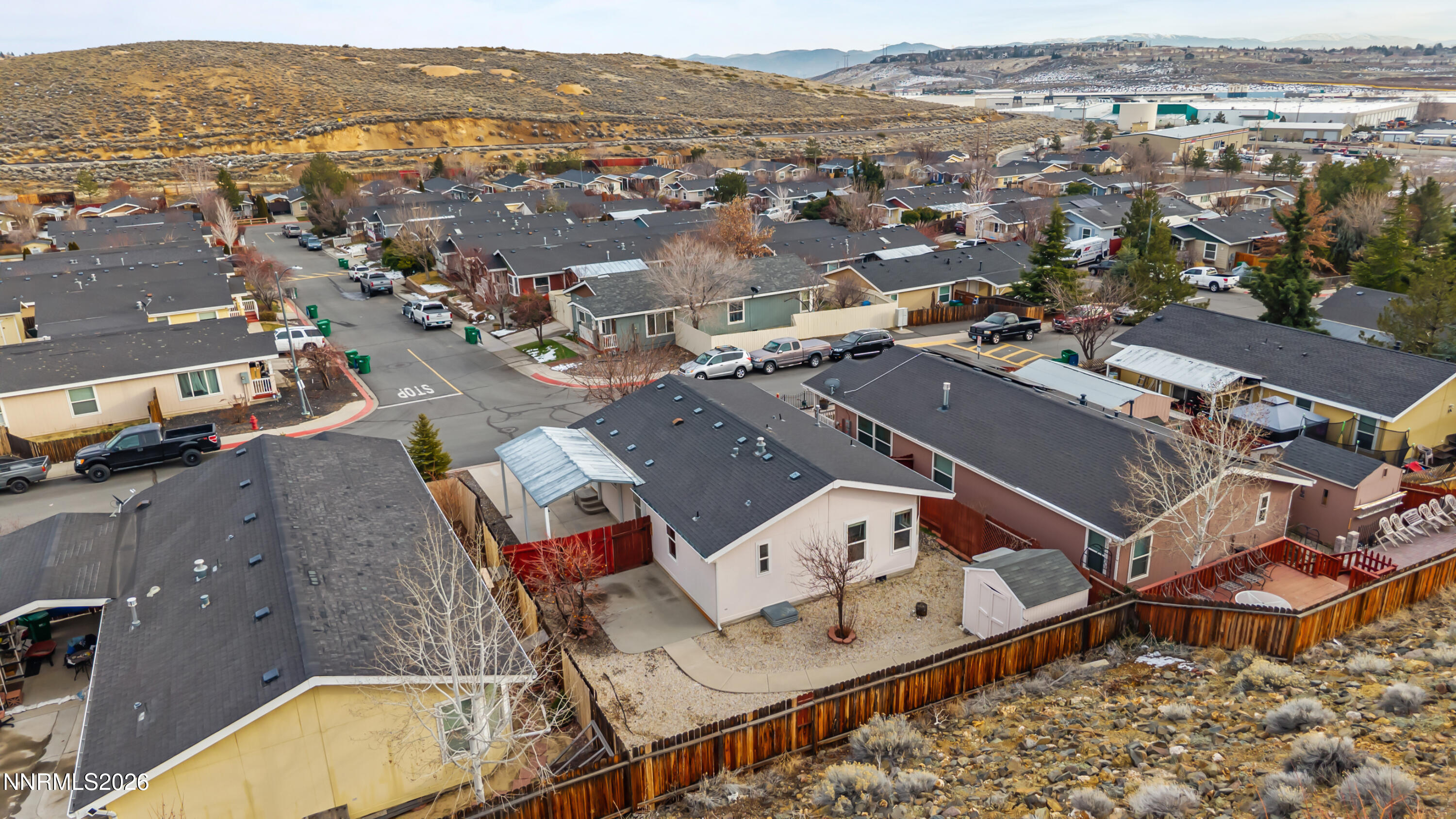 5277 Mt Dana Drive Reno, NV 89506 - Photo 45 of 49 an aerial view of residential houses with outdoor space