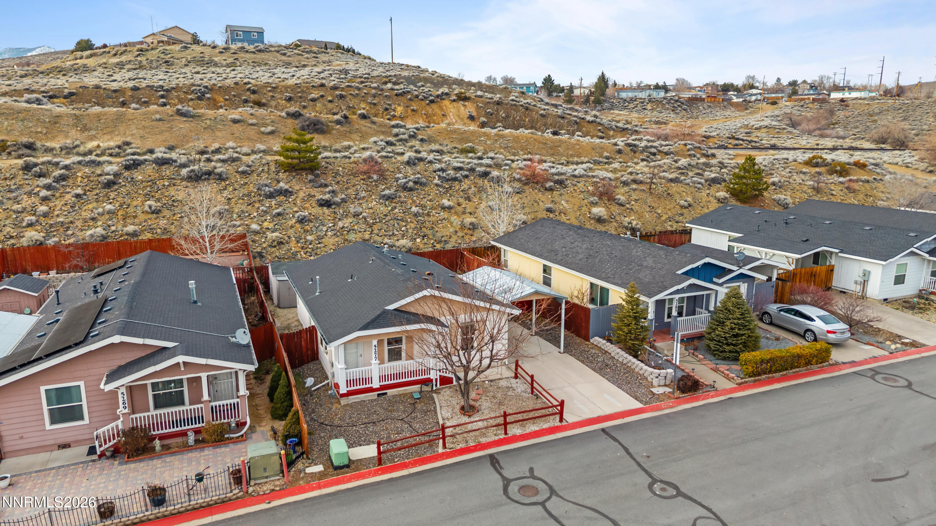 5277 Mt Dana Drive Reno, NV 89506 - Photo 46 of 49 an aerial view of residential houses with outdoor space