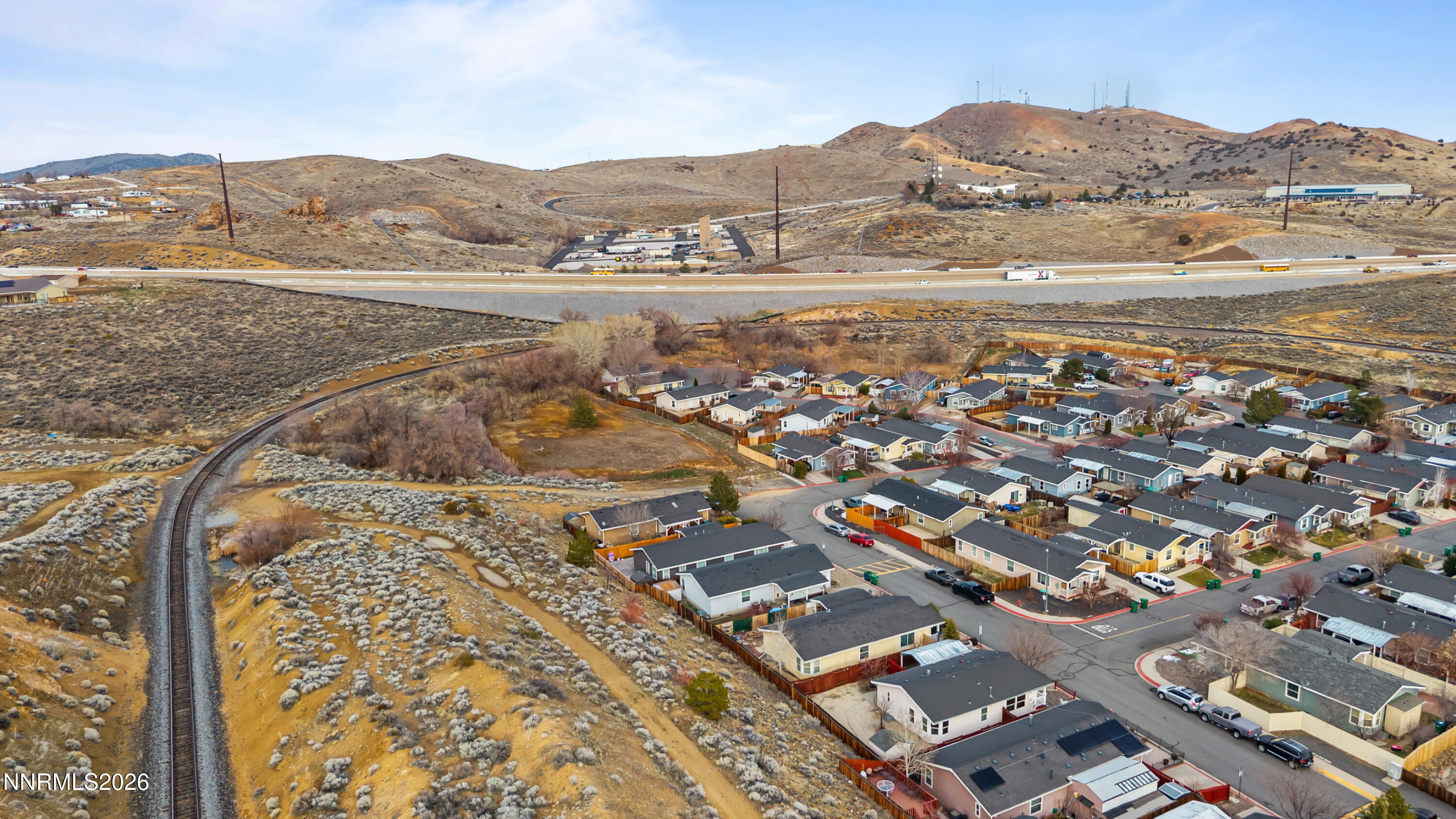 5277 Mt Dana Drive Reno, NV 89506 - Photo 47 of 49 an aerial view of residential houses with outdoor space