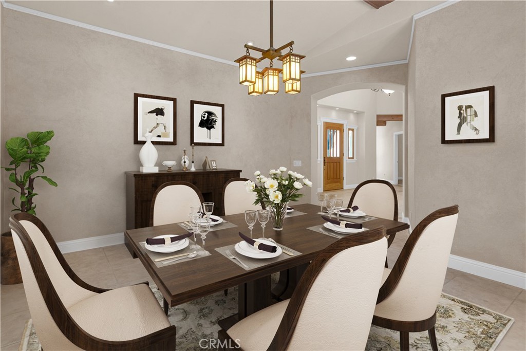 117 Frontier Way Templeton, CA 93465 - Photo 19 of 60 a view of a dining room filled with furniture and chandelier