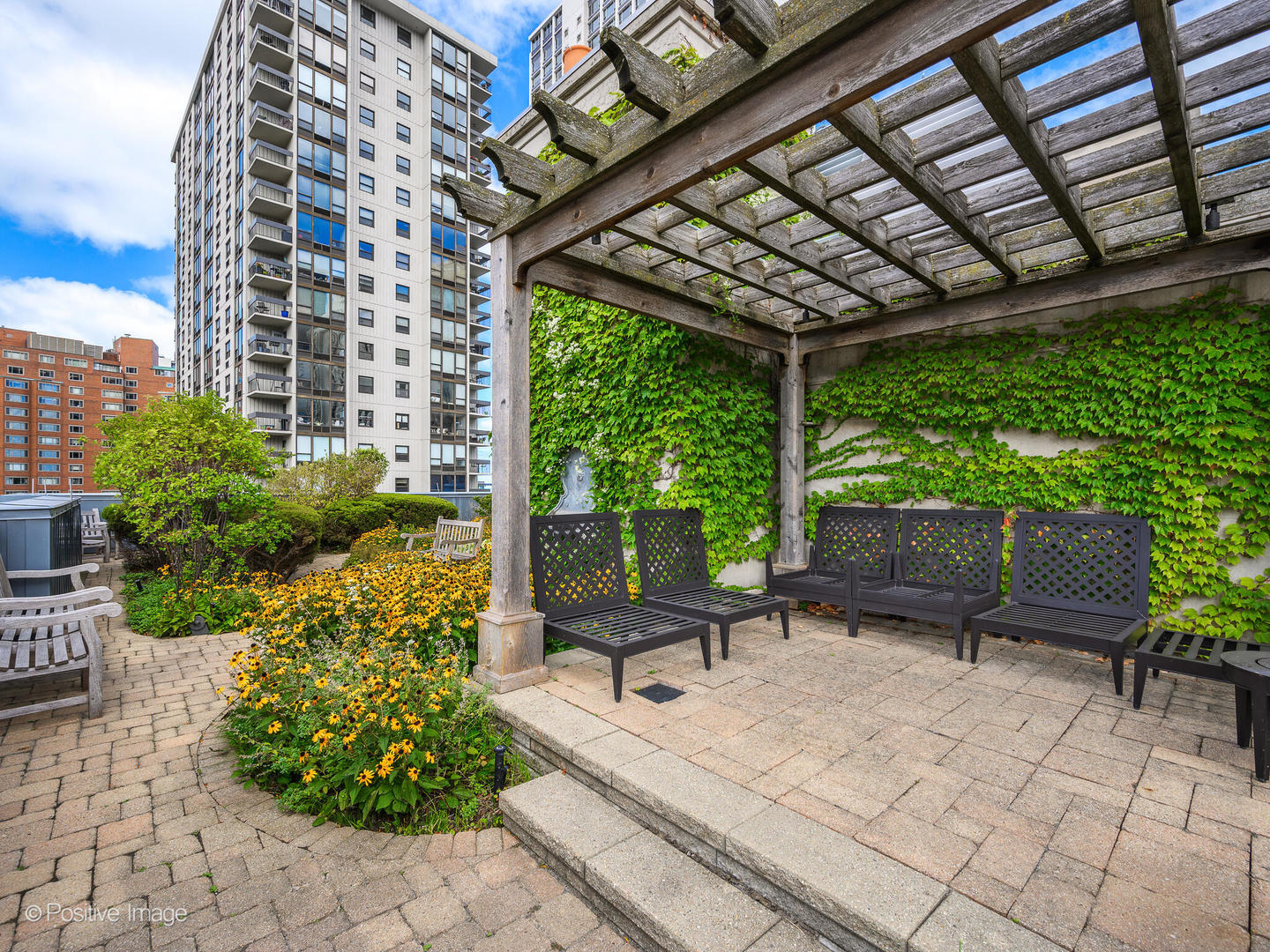 65 East Goethe Street, Unit 8N Chicago, IL 60610 - Photo 50 of 53 a building outdoor space with patio lots of green space